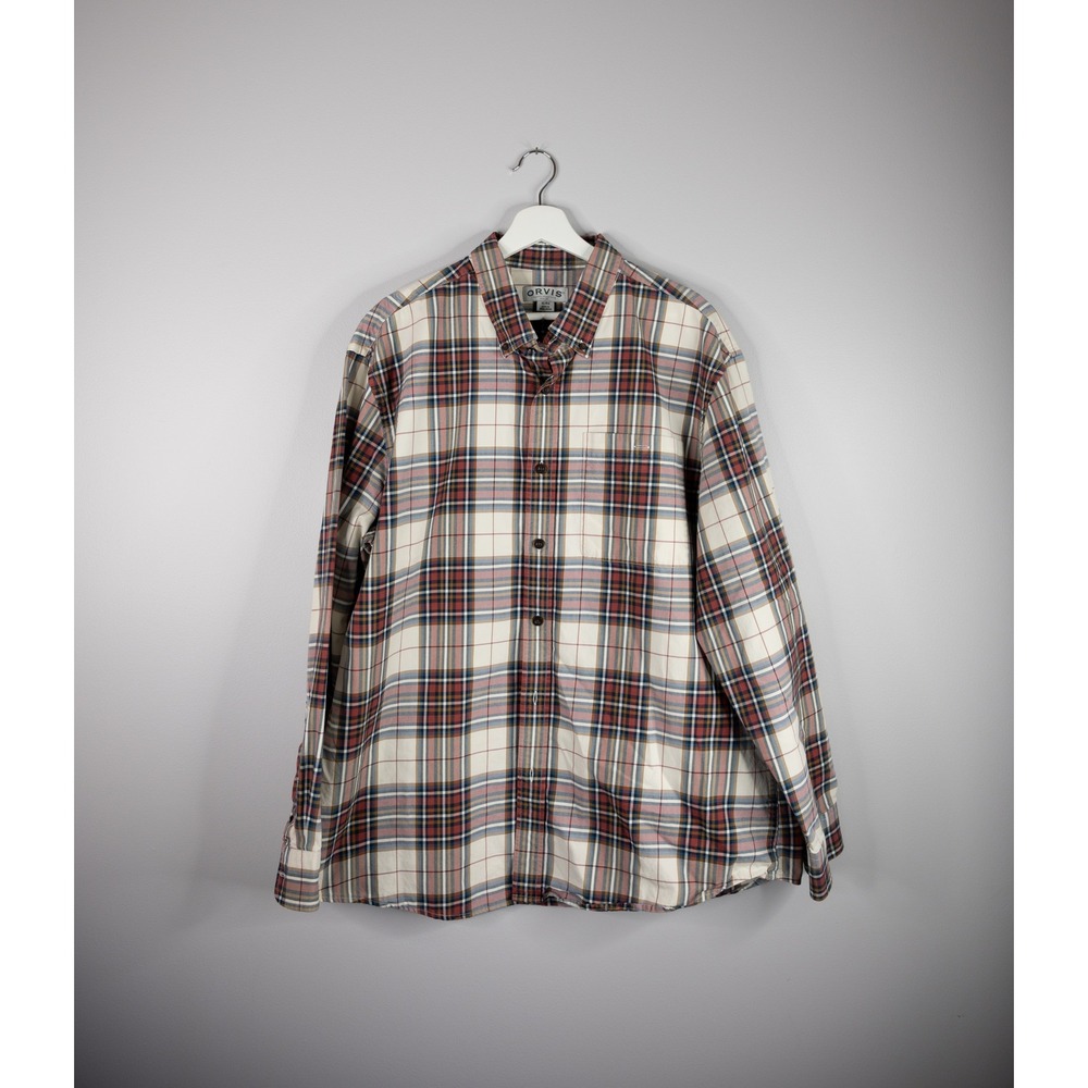 Orvis Plaid Button Down Shirt Mens XL Multicolor Classic Collection‎ Long Sleeve